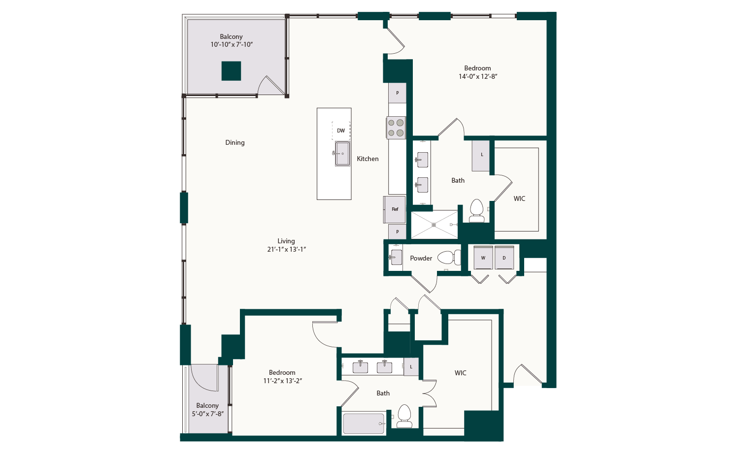 Floor plan layout diagram for B8